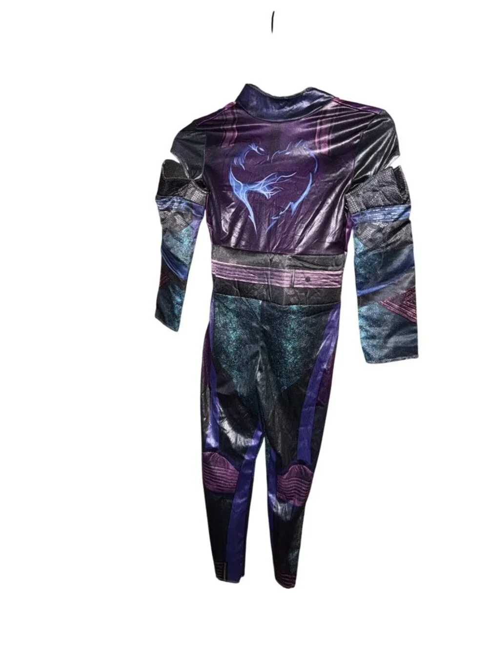 Disney Descendants 3 Mal Costume Kids Size Small 4-6X Purple Jumpsuit Outfit